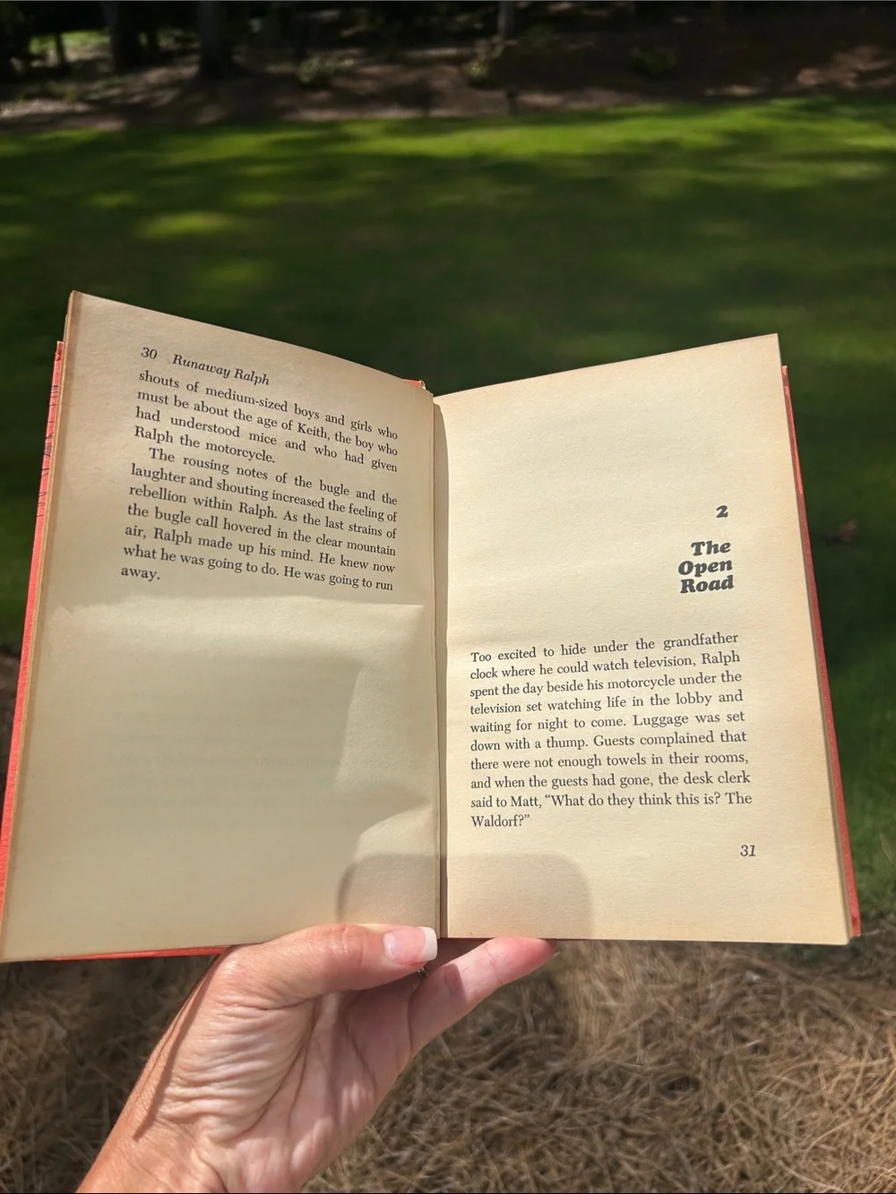 Runaway Ralph Book by Beverly Cleary.   The Weekly Reader Children’s Book Club